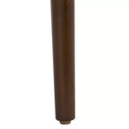 Sgabello da bancone rotondo Olive/Espresso, schienale basso senza braccioli con poggiapiedi, 1 posto