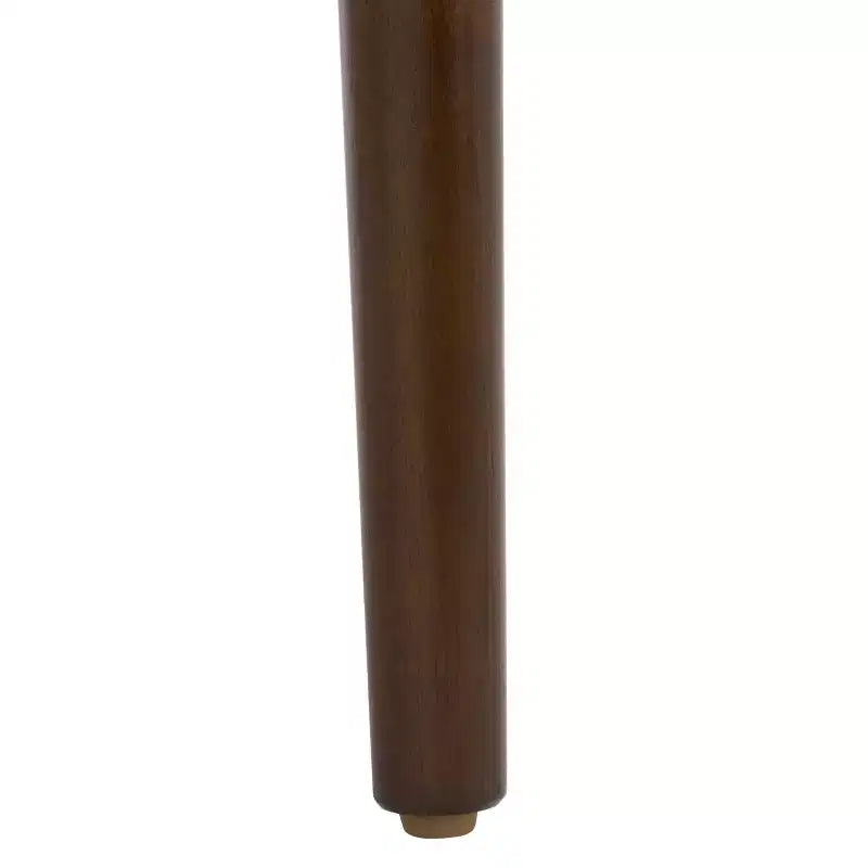 Sgabello da bancone rotondo Olive/Espresso, schienale basso senza braccioli con poggiapiedi, 1 posto