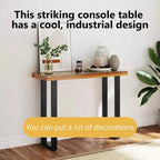 Consolle multicolore in teak e resina con bordo vivo, montaggio per 1 persona