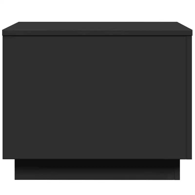 Tavolino da caffè quadrato a LED bianco, 50x50x40 cm