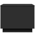 Tavolino da caffè quadrato a LED bianco, 50x50x40 cm