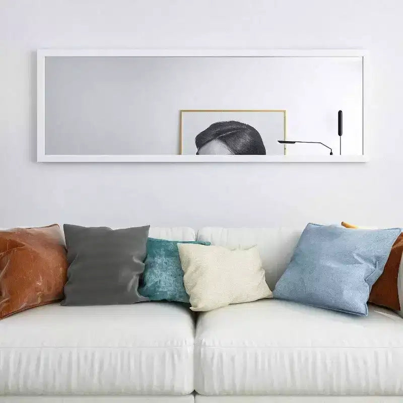 Specchio bianco da appendere alla porta, singolo, 122 cm x 41 cm