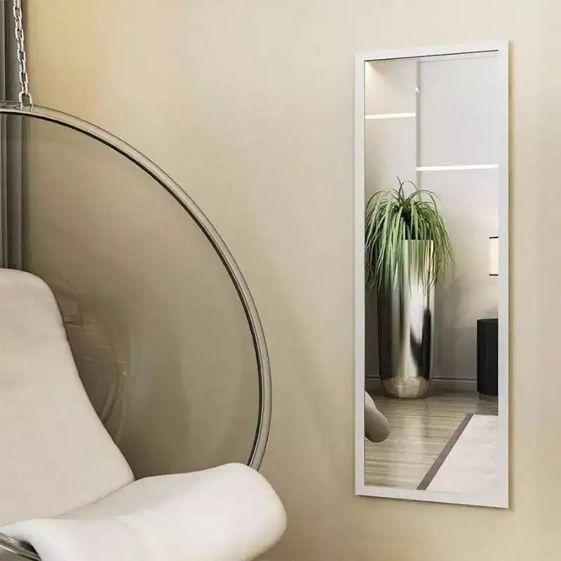 Specchio bianco da appendere alla porta, singolo, 122 cm x 41 cm