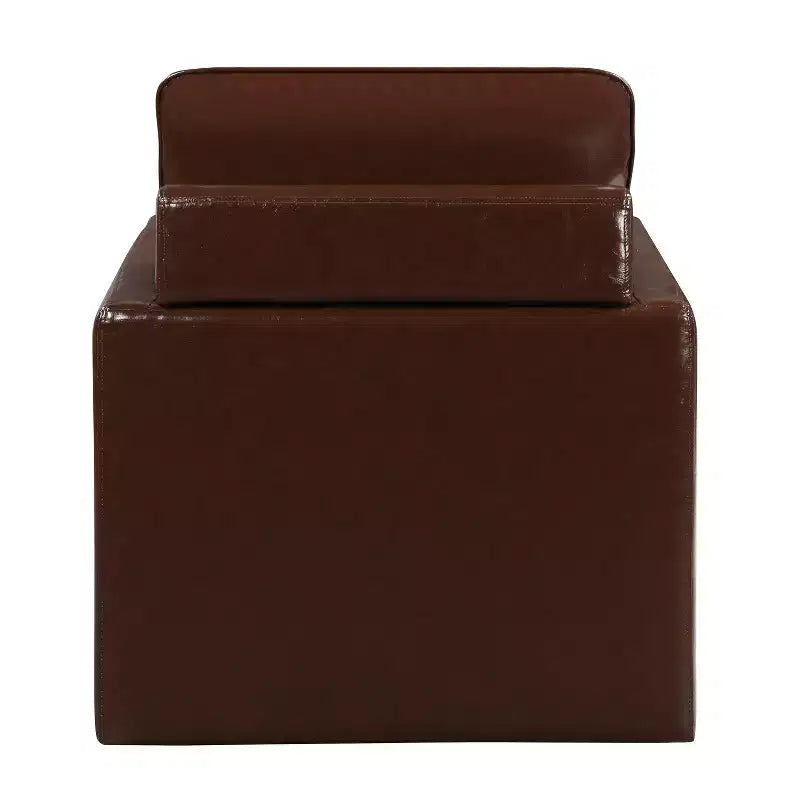 Poltrona girevole accent colore marrone / marrone scuro in similpelle, 1 posto a sedere