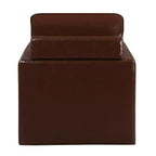 Poltrona girevole accent colore marrone / marrone scuro in similpelle, 1 posto a sedere